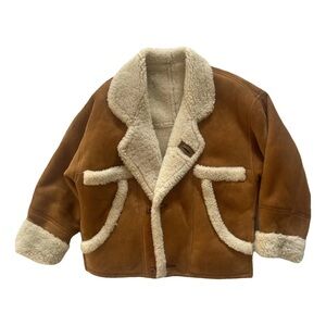 *VEGAN* Shearling Brown Chic Coat